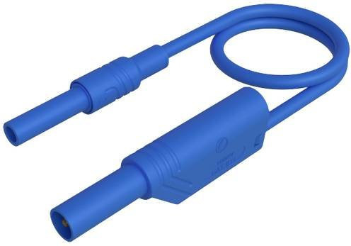 Hirschmann Test & Measurement Sicherheits-Messleitung MAL S WS-B 25/2,5 bl Blau mit 4mm Sicherheits-Buchse und 4mm Sicherheits-Stecker - Bild 1