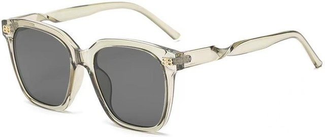 Binchi Outdoor Equipment Sonnenbrille, Vollrand, Square, Kunststoff, Black, Transparent, Unisex - Bild 1