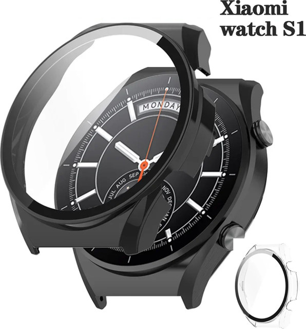 FIFATA Smartwatch-Hülle Xiaomi Watch S1, Schwarz, PC, Unisex - Bild 1