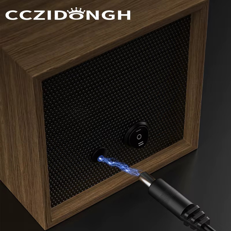 CCZIDONGH Uhrenbeweger Holz, 2 Steckplätze, Silber, Unisex - Bild 5