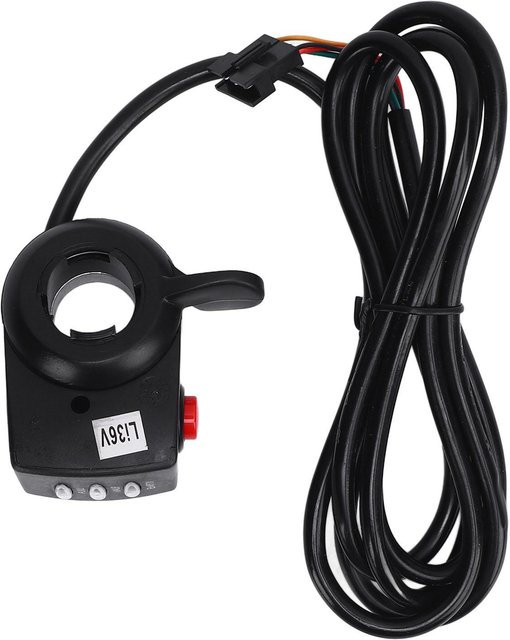 Fishine Elektrofahrrad Daumengas Griff 36V15DX mit Batterieanzeige in Schwarz - Bild 1