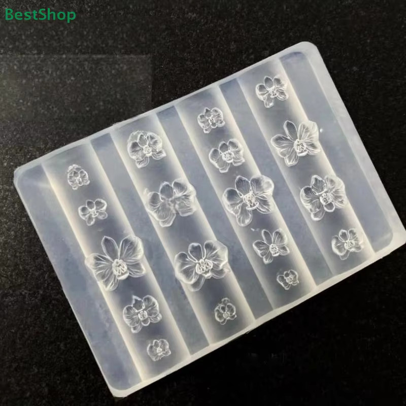 HNKMP Nail Art Form Relief Phalaenopsis Design, Transparent, Glänzend - Bild 2