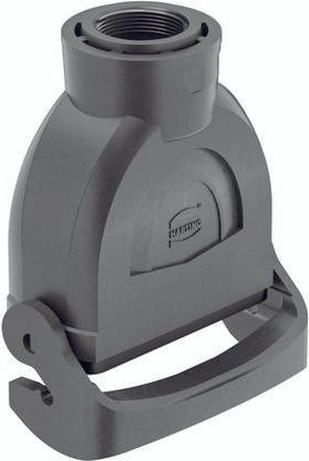Harting Kupplungsgehäuse aus Kunststoff in Schwarz und Grau, Baugröße 19430160757 - Bild 1