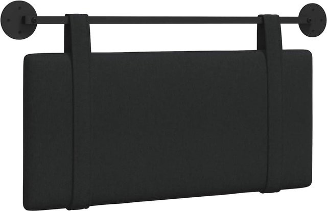 vidaXL Wandmontiertes Polsterpaneel in Schwarz, B/H/T: 90 x 55 x 5 cm - Bild 1