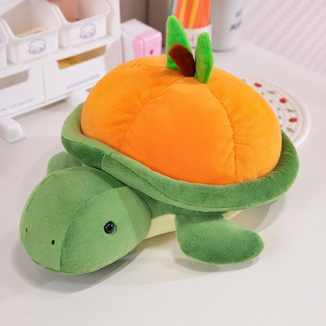 Yiran toy Kürbis-Schildkröte, Stofftier, 35cm, bunt - Bild 1