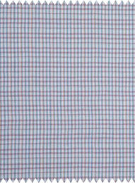 Quenin Fabric Cambremer Dekoration in Porcelaine mit kariertem Vintage-Design in Weiß und Mehrfarbig - Bild 1