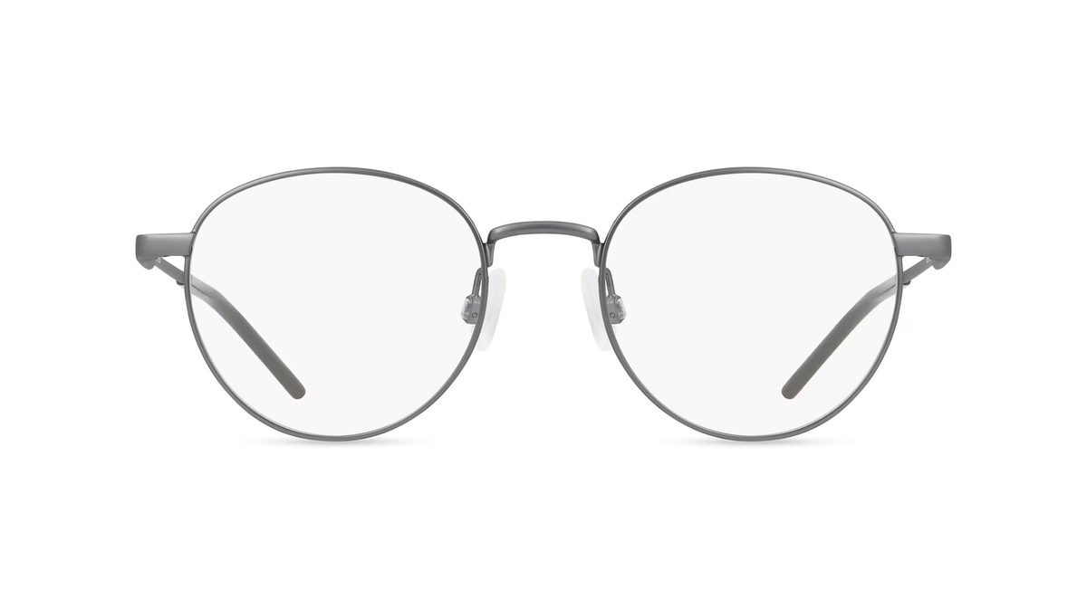 PUMA PU0533O Korrektionsbrille, Vollrand, Rund, Metall, grau, Herren - Bild 1