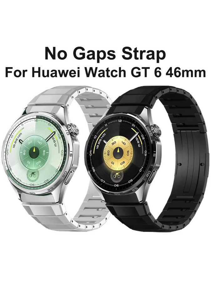 Uhrenarmband Titan, Silber, für Huawei Uhr GT 6 46mm, Unisex - Bild 2