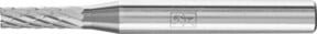 PFERD TOOLS Hartmetall Frässtift Zylinder ZYAS stirnverzahnt, Farbe: Silber, Durchmesser: 4 mm, Länge: 13 mm, Schaft-Durchmesser: 6 mm, Körnung: mittel fein - Bild 1