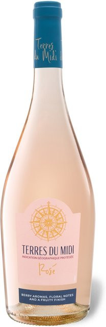 Terres du Midi, Rosé IGP, trocken, Roséwein, 2024, 0,75 l - Bild 1