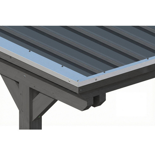 SKANHOLZ Carport Emsland aus Fichte mit Abstellraum und Flachdach aus verzinktem Stahl in Grau, B: 846 cm, T: 340 cm, H: 238 cm - Bild 2
