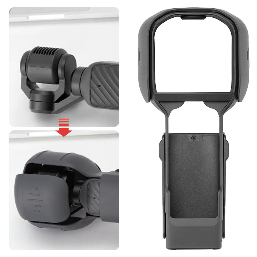 DJI Pocket 4 Objektiv-Sonnenblende und Schutzhülle in Schwarz für Handheld-Gimbal-Kameras und Vlogging - Bild 6