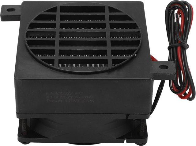 Neoglint PTC-Lufterhitzer mit schneller 30-Sekunden-Heizung und Thermostat, 150W, Schwarz - Bild 1