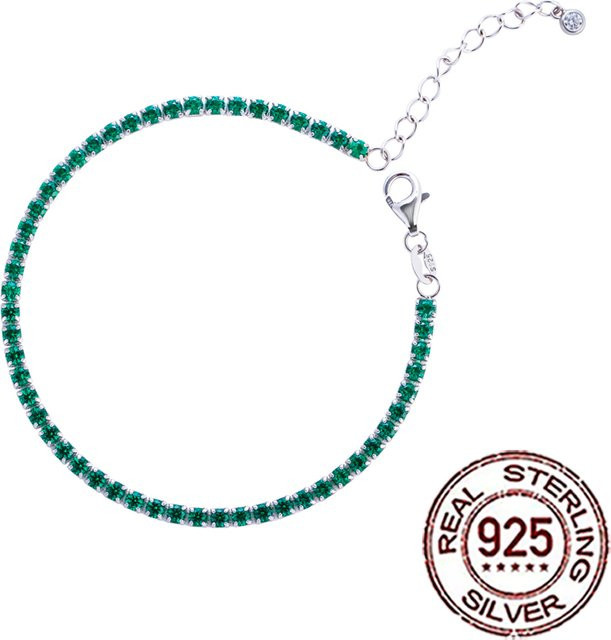 CWWZircons Tennisarmband 925 Silber, Zirkonia, Damen - Bild 1