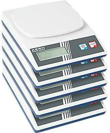 Kern Schulwaage EFS 600-1S05 5er Set in Weiß mit Digitalanzeige, Wägebereich 620 g und 0,1 g Ablesbarkeit - Bild 1