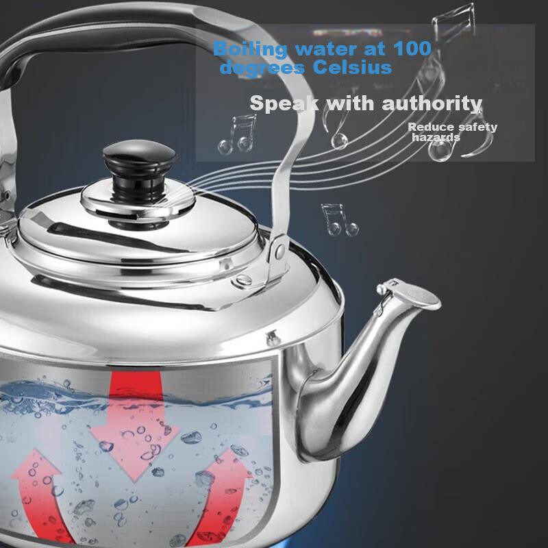 ASD Pfeifkessel WG1504 aus 304 Edelstahl, 4l, Farbe: Silber, für Gas- und Induktionsherde - Bild 4