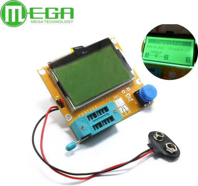 LCR-T4 Mega328 Transistor Tester Multimeter für Transistoren, Dioden, Trioden, Kapazitäten und ESR in Multicolor - Bild 1