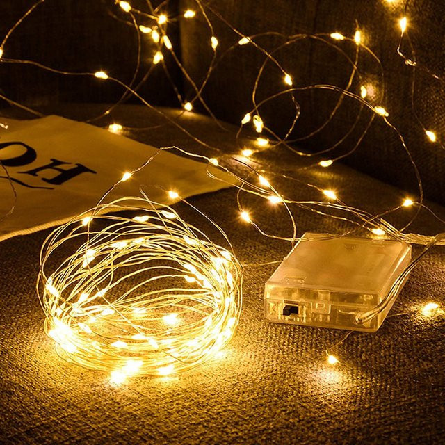 Feimefeiyou LED Lichterkette Warmweiß Wasserdicht für Outdoor Garten und Party Dekoration - Bild 1