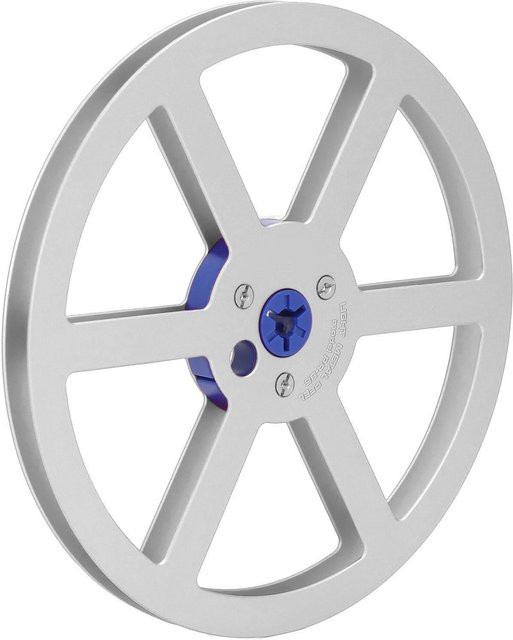 OutsideWorld Aluminium Metallspule für Tonband 14,7 Zoll mit 6 Löchern in Silber - Bild 1