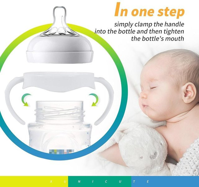 Philips Avent Easy Grip Babyflaschengriffe in Weiß für eine sichere Handhabung - Bild 1