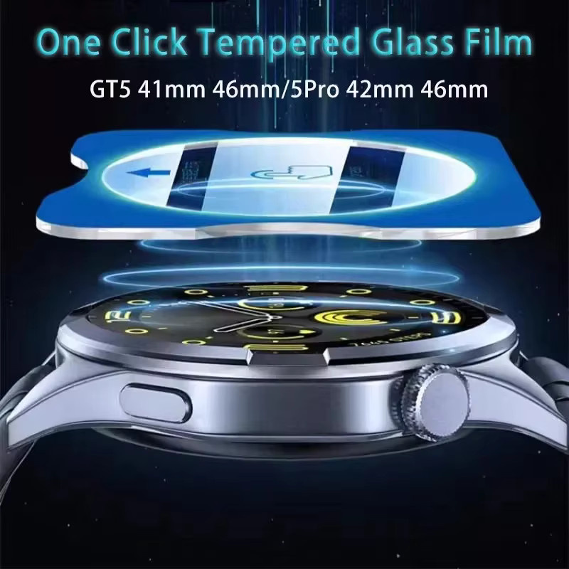 Geekthink Schutzglas für Huawei Uhr GT5pro 46/42mm, GT5 46mm, transparent - Bild 2