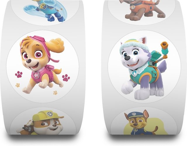 Paw Patrol Anime Siegelaufkleber, 500 Stück, wasserfest - Bild 1