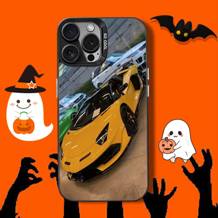 L-Luxus Supercar H-Huracan Handyhülle für iPhone (verschiedene Modelle), matte Silikonhülle, Schwarz - Bild 2
