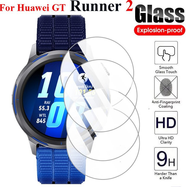 Displayschutzfolie Huawei Watch GT Runner 2, Glas, transparent - Bild 1