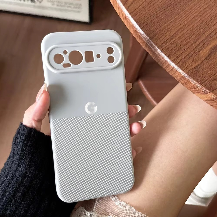 Schutzhülle mit geometrischem Punktmatrix-Muster für Google Pixel 10, 9 Pro XL, 8, 7, 6 Pro in Schwarz aus weichem TPU - Bild 3