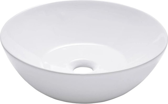 Schöner Wohnen Kollektion Aufsatzwaschbecken Beco aus Keramik in Weiß, B/H/T: 38 x 12 x 38 cm - Bild 1
