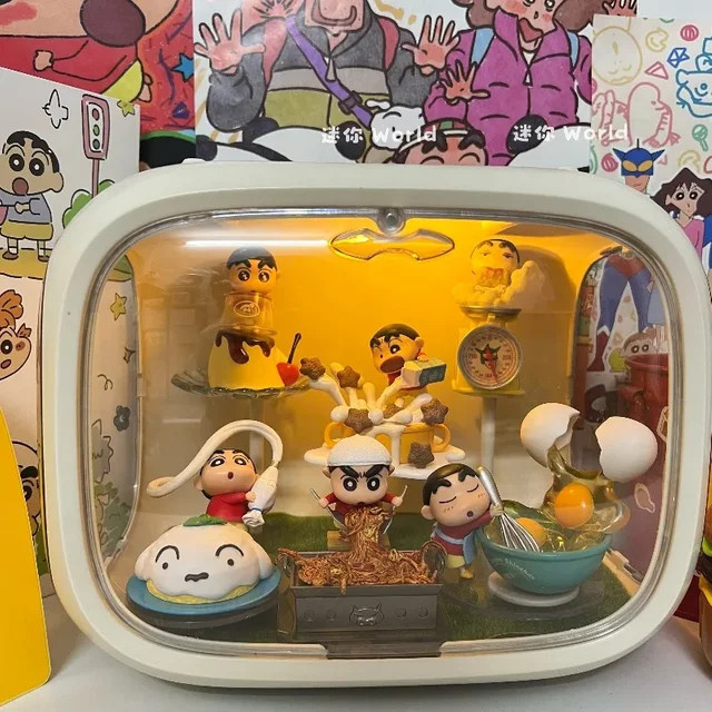 RE-MENT Crayon Shinchan hilft beim Kochen zu machen, Blind Box, Miniatur Szene, Puppe Modell Spielzeug - Bild 1