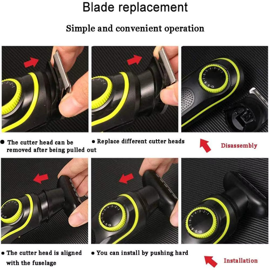 Kemei Elektrischer Herren-Trimmer KM-696, Schwarz - Bild 5