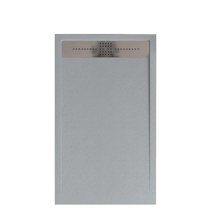 Stano Duschwanne Orion aus Mineralguss, extra flach, Grau, B/T: 90 x 200 cm - Bild 2