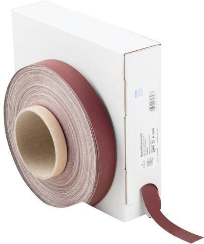 PFERD Korund Schleifbandrolle SBR für universelle Anwendung, Körnung 600, Breite: 25 mm, Länge: 50 m - Bild 1