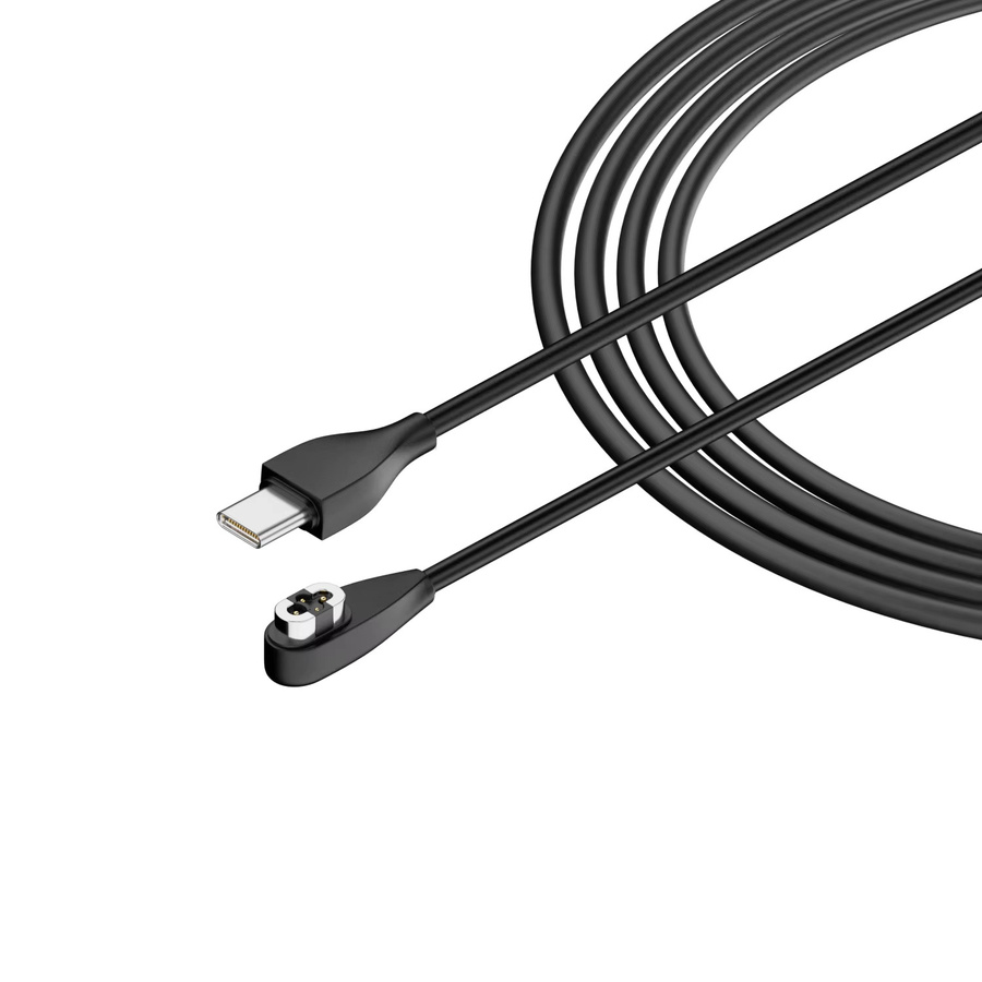 Magnetisches Schnellladekabel für Shokz OpenSwim Pro S710 Knochenschall-Kopfhörer, USB-A oder USB-C auf 4-Pin, Schwarz - Bild 2