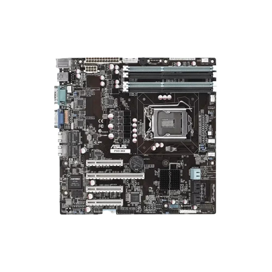 Asus P9D-MX Server-Motherboard mATX mit Intel C226 Chipsatz, LGA1150, unterstützt Xeon E3-1200 v3 CPUs, DDR3 ECC RAM, Dual Gigabit LAN und IPMI in Schwarz - Bild 5