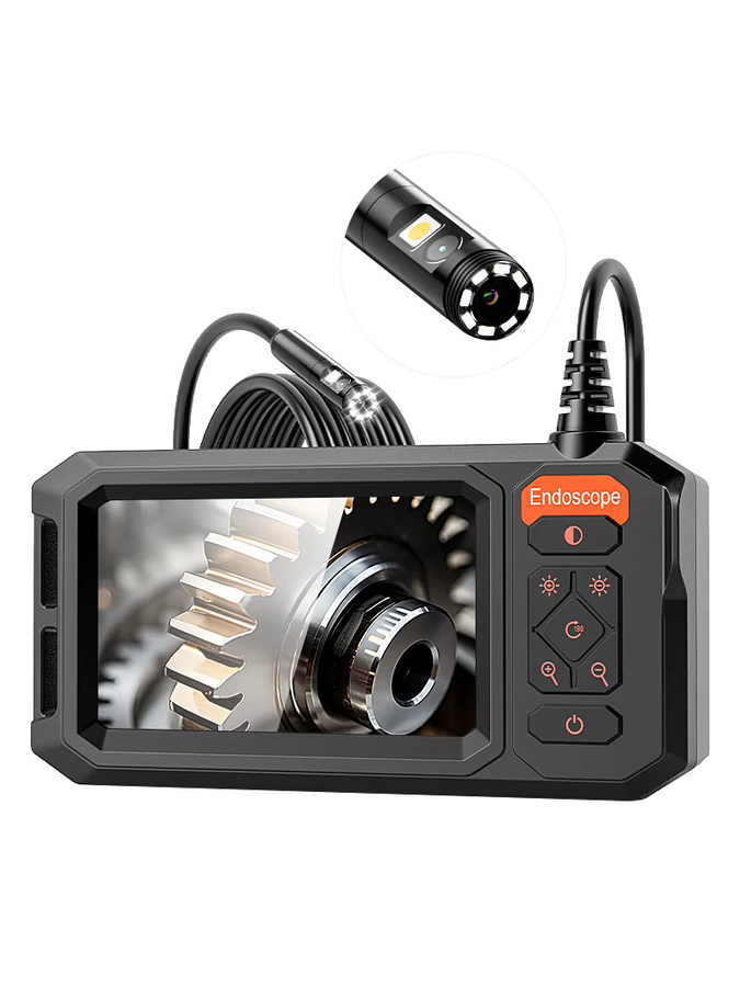 VISHRT Industrielle Endoskopkamera mit 4,3-Zoll-IPS-Bildschirm, 8-mm-Objektiv und 8 LEDs, wasserdicht, Schwarz, Kabellänge: 1 m bis 30 m - Bild 7