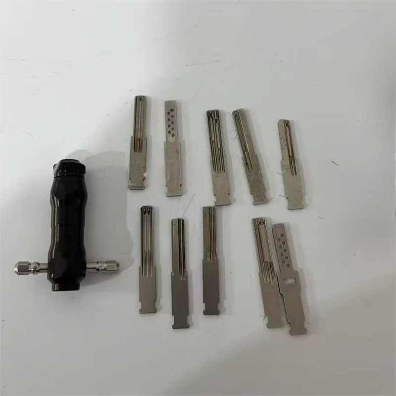 OLOEY 10-in-1 Tubular Lockpick-Set aus Edelstahl in Silber für professionelle Entriegelungen - Bild 3
