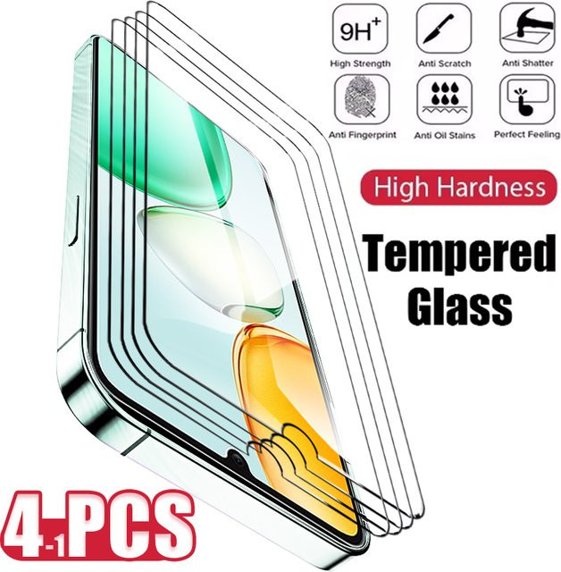 Gehärtetes Glas Display Schutz für Honor Play 10 Play 10C Play 9A Play 9T X8 X7a X6 X5 X40 X40i 70 Lite in Schwarz und Transparent - Bild 1
