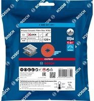 Bosch Expert R782 Ceramic Fiberschleifscheibe für Metall, Durchmesser: 125 mm, Bohrungs-Ø: 22,23 mm, 5 Stück - Bild 2