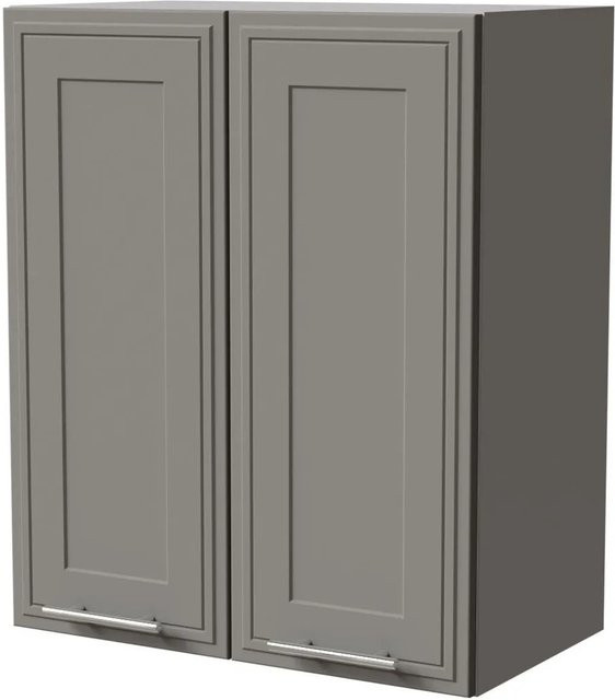 Hängeschrank Feldmann-Wohnen Salo in Grau Matt mit Kassettenoptik, B/T/H: 60 x 32,5 x 72 cm - Bild 1