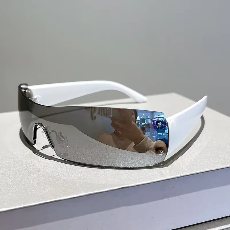 auecmoi Sonnenbrille, randlos, pink, unisex, plastic - Bild 1