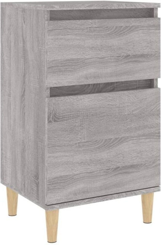 Vidaxl Nachttisch in Grau im skandinavischen Design, B/T/H: 40 x 35 x 70 cm - Bild 1