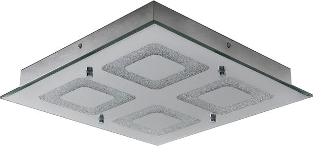 Näve LED-Deckenleuchte Mirror in Silberfarben, B/T/H: 36 x 36 x 120 cm - Bild 1