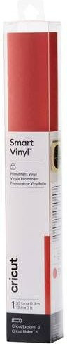 Cricut Smart Vinyl Permanent Selbstklebende Folie Shimmer Red, 33 x 90 cm - Bild 1