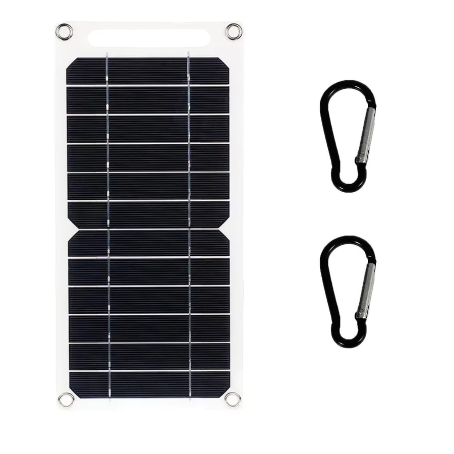 luxuglow Tragbares 20 W Outdoor-Camping-Solarpanel mit Spannungsregler, Schwarz, Breite: 30 cm, Tiefe: 14,5 cm - Bild 2