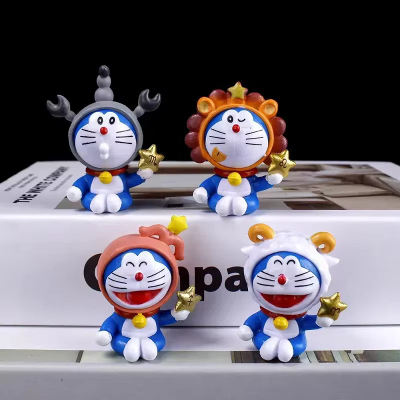 Bandai Doraemon Action Figure, 12-teiliges Set, Kunststoff, Bunt / Mehrfarbig - Bild 2