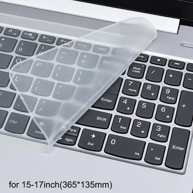 Gardenny Universeller Laptop-Tastaturschutz für 12 bis 17 Zoll, transparent, wasser- und staubdicht - Bild 1