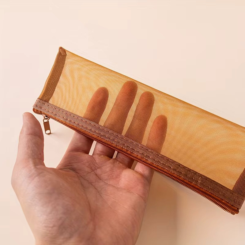 Define Beauty Make-up-Pinsel-Organizer, transparent, Nylon-Mesh - Bild 2