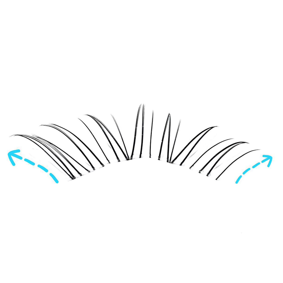 Cotremyp Falsche Wimpern, 7–12 mm, Natürlich, Unisex - Bild 2